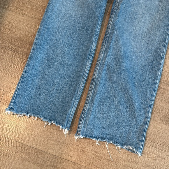 Abercrombie & Fitch Curve Love HighRise 90s Relaxed Jean Med Double Waistband 27 - Picture 8 of 11